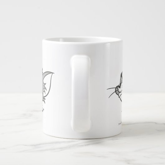 Tom und Jerry | Tom sagt "Nope" Jumbo-Tasse (Rückseite)