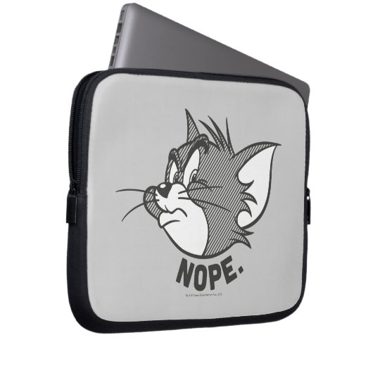 Tom und Jerry | Tom sagt "Nope" Laptopschutzhülle (Vorne Rechts)
