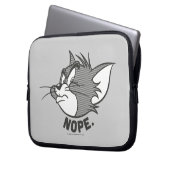 Tom und Jerry | Tom sagt "Nope" Laptopschutzhülle (Vorderseite Links)