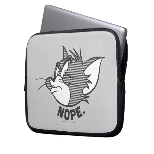 Tom und Jerry | Tom sagt "Nope" Laptopschutzhülle (Vorderseite Links)