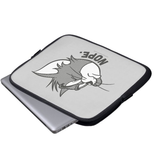 Tom und Jerry | Tom sagt "Nope" Laptopschutzhülle (Vorne Knopf)