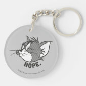 Tom und Jerry | Tom sagt "Nope" Schlüsselanhänger (Rückseite)