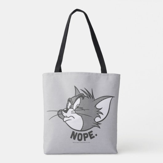 Tom und Jerry | Tom sagt "Nope" Tasche (Rückseite)