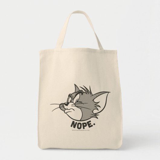 Tom und Jerry | Tom sagt "Nope" Tragetasche (Vorne)