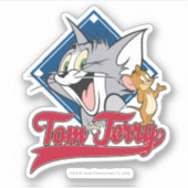 Tom und Jerry | Tom und Jerry auf Baseball Diamond Aufkleber (Vorderseite)
