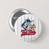 Tom und Jerry | Tom und Jerry auf Baseball Diamond Button (Vorne & Hinten)