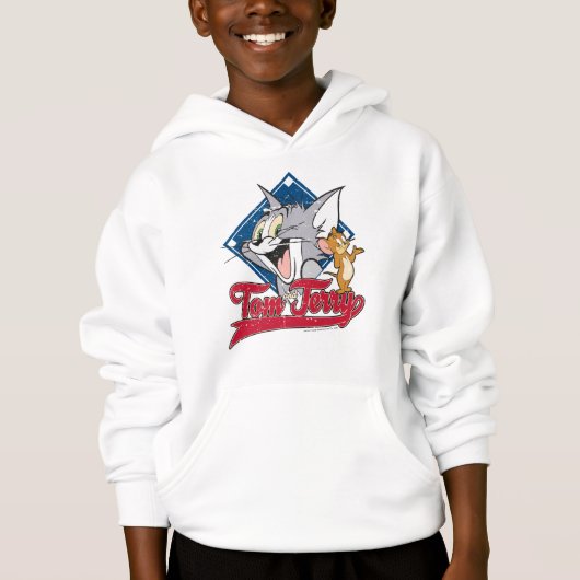 Tom und Jerry | Tom und Jerry auf Baseball Diamond Hoodie (Vorderseite)