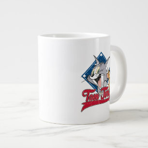Tom und Jerry   Tom und Jerry auf Baseball Diamond Jumbo-Tasse