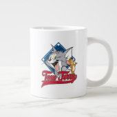 Tom und Jerry | Tom und Jerry auf Baseball Diamond Jumbo-Tasse (Rechts)