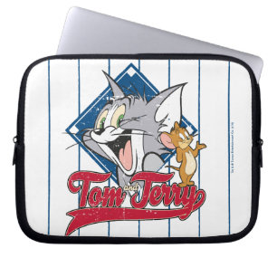 Tom und Jerry   Tom und Jerry auf Baseball Diamond Laptopschutzhülle