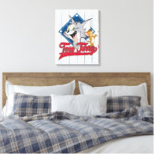 Tom und Jerry | Tom und Jerry auf Baseball Diamond Leinwanddruck (Insitu (Schlafzimmer))