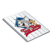 Tom und Jerry | Tom und Jerry auf Baseball Diamond Notizblock (Rechte Seite)