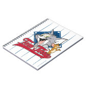 Tom und Jerry | Tom und Jerry auf Baseball Diamond Notizblock (Linke Seite)