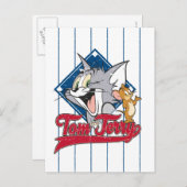 Tom und Jerry | Tom und Jerry auf Baseball Diamond Postkarte (Vorne/Hinten)