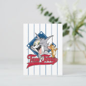 Tom und Jerry | Tom und Jerry auf Baseball Diamond Postkarte (Stehend Vorderseite)