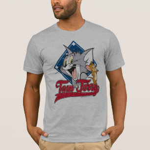 Tom und Jerry   Tom und Jerry auf Baseball Diamond T-Shirt