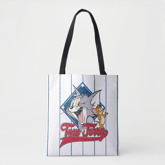Tom und Jerry | Tom und Jerry auf Baseball Diamond Tasche (Vorderseite)
