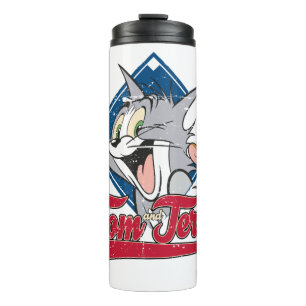 Tom und Jerry   Tom und Jerry auf Baseball Diamond Thermosbecher