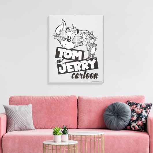Tom und Jerry | Tom und Jerry Cartoon Leinwanddruck (Insitu (Wohnzimmer))