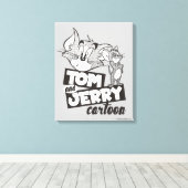 Tom und Jerry | Tom und Jerry Cartoon Leinwanddruck (Insitu (Holzboden))