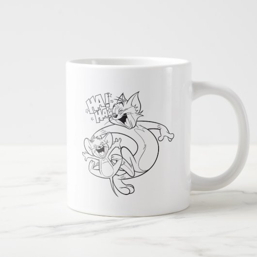 Tom und Jerry | Tom und Jerry lachen Jumbo-Tasse (Rechts)