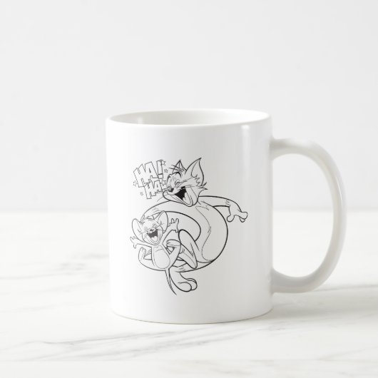 Tom und Jerry | Tom und Jerry lachen Kaffeetasse (Rechts)