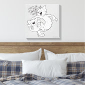 Tom und Jerry | Tom und Jerry lachen Leinwanddruck (Insitu (Schlafzimmer))
