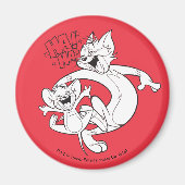 Tom und Jerry | Tom und Jerry lachen Magnet (Vorne)