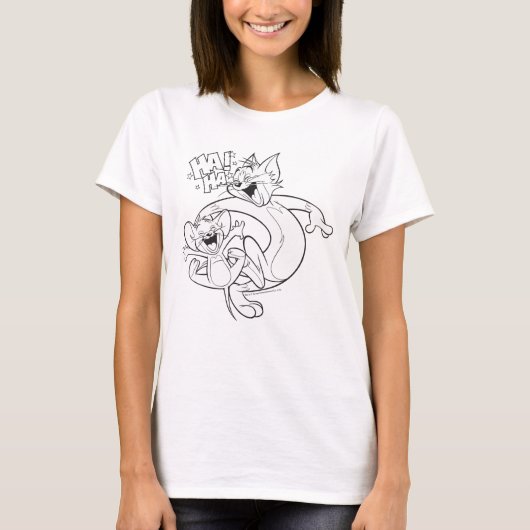 Tom und Jerry | Tom und Jerry lachen T-Shirt (Vorderseite)