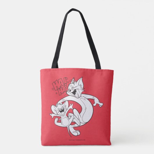 Tom und Jerry | Tom und Jerry lachen Tasche (Rückseite)
