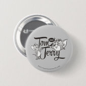 Tom und Jerry | Tom und Jerry sehen süß aus Button (Vorne & Hinten)