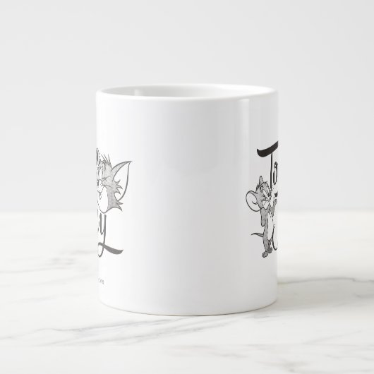 Tom und Jerry | Tom und Jerry sehen süß aus Jumbo-Tasse (Vorderseite)