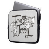 Tom und Jerry | Tom und Jerry sehen süß aus Laptopschutzhülle (Vorderseite Links)