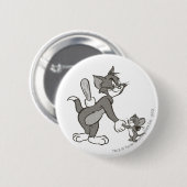 Tom und Jerry trügerischer Handshake Button (Vorne & Hinten)