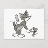 Tom und Jerry trügerischer Handshake Postkarte (Vorderseite)