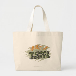 Tom- und Jerry-Verfolgungs-Logo Jumbo Stoffbeutel