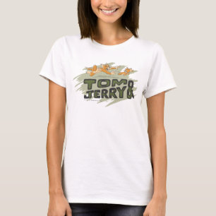 Tom- und Jerry-Verfolgungs-Logo T-Shirt