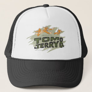 Tom- und Jerry-Verfolgungs-Logo Truckerkappe