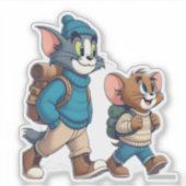 Tom und Jerry Winter Adventure Sticker (Vorderseite)