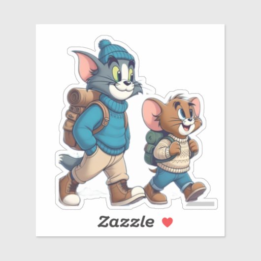 Tom und Jerry Winter Adventure Sticker (Blatt)