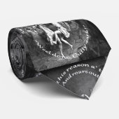 Tom verlor völlig den Verstand Burns Nacht Grau Krawatte (Gerollt)