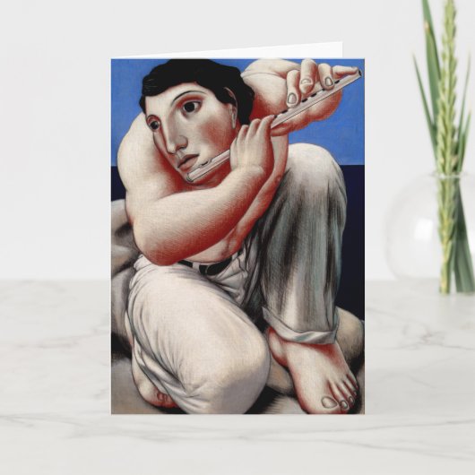 Tom X "Flute on a Beach" Note Card (Vorderseite)