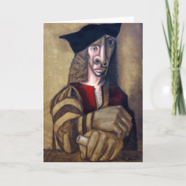Tom X "Harlequin Courtier" Note Card