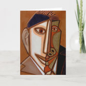 Tom X Note Card "Geometric Man" (Vorderseite)