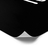 Toma-Zehen Funny Tomato with Toes Pun Dark BG Poster (Ecke)