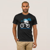 Tomahawk-La Patate - Bahn-Schwarzes T-Shirt (Vorne ganz)