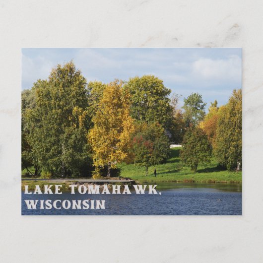 Tomahawk Wisconsin Postcard Postkarte (Vorderseite)
