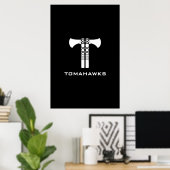 Tomahawks Logo-Poster Poster (Heimbüro)