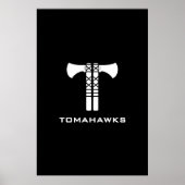 Tomahawks Logo-Poster Poster (Vorne)