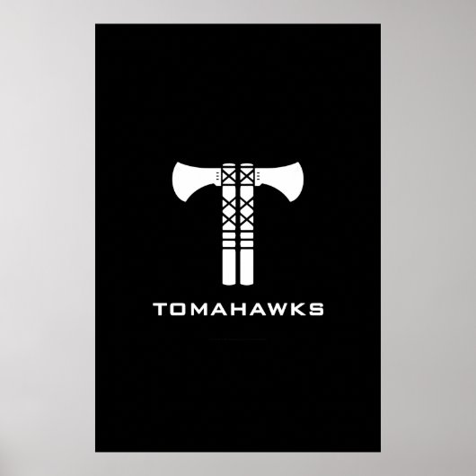 Tomahawks Logo-Poster Poster (Vorne)